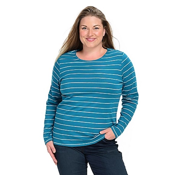 cj. banks 2x  christopher banks long sleeve crew neck tee - Picture 1 of 6